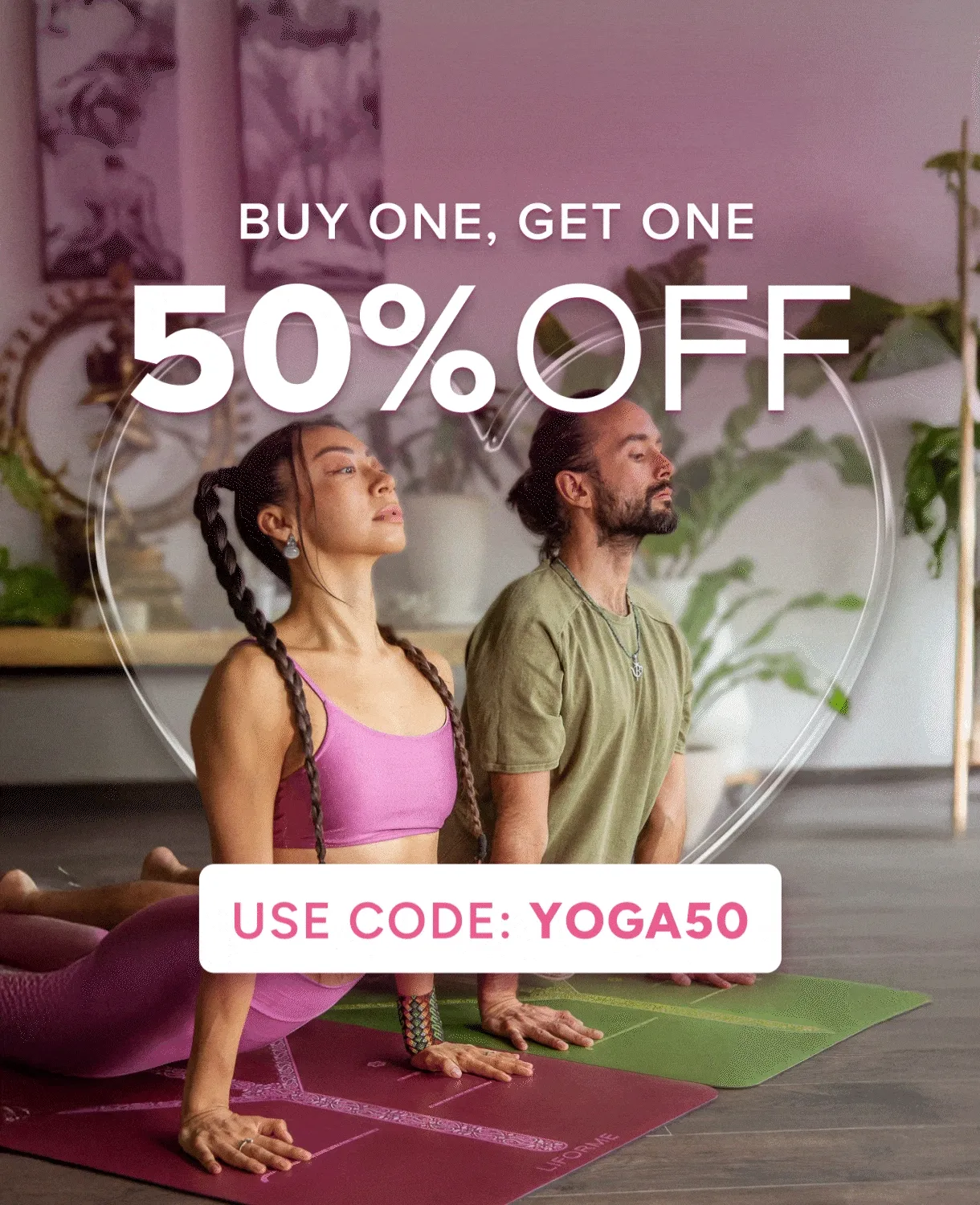 Buy one Liforme Yoga Mat, get a second 50% off!