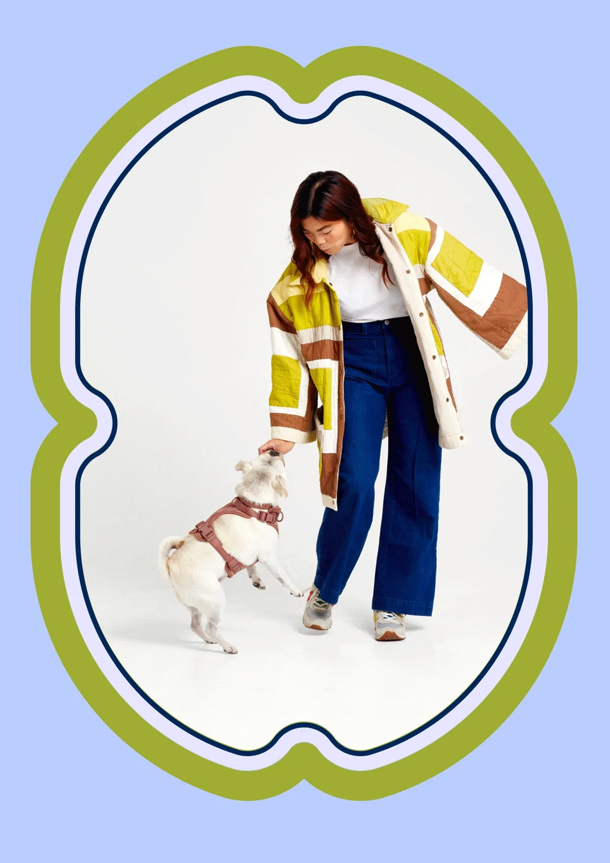 girls in cute outfits matching with their dogs in Wild One Walk Kits