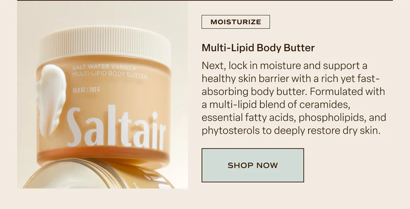 Salt water vanilla multi-lipid Body butter