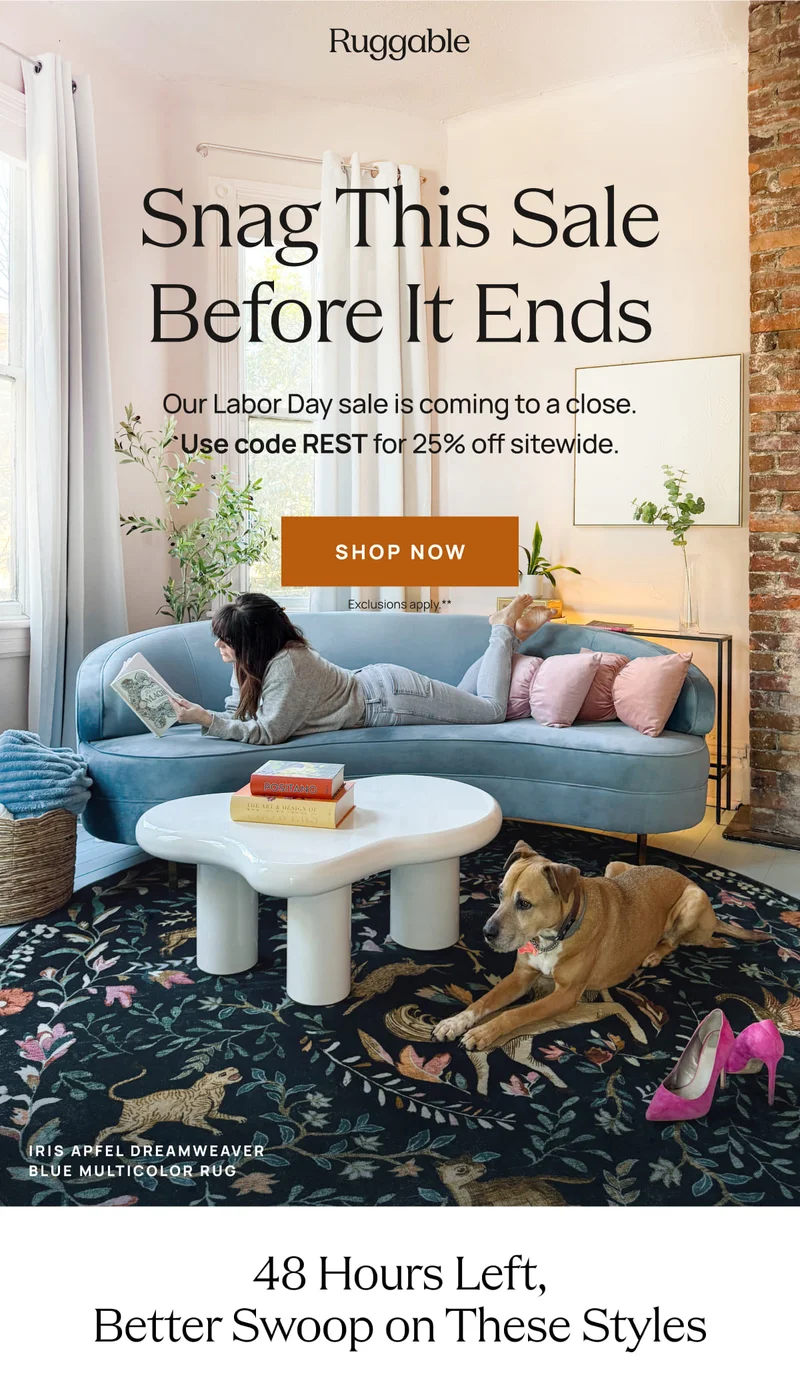 Snag This Sale | Use code: REST | Shop Now