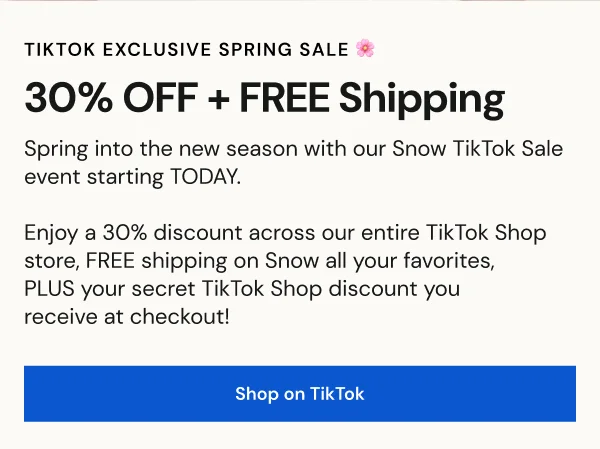 30% OFF + FREE Shipping + Secret TikTok Discount [SHOP ON TIKTOK]