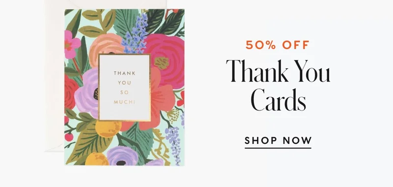 Shop Thank You Cards