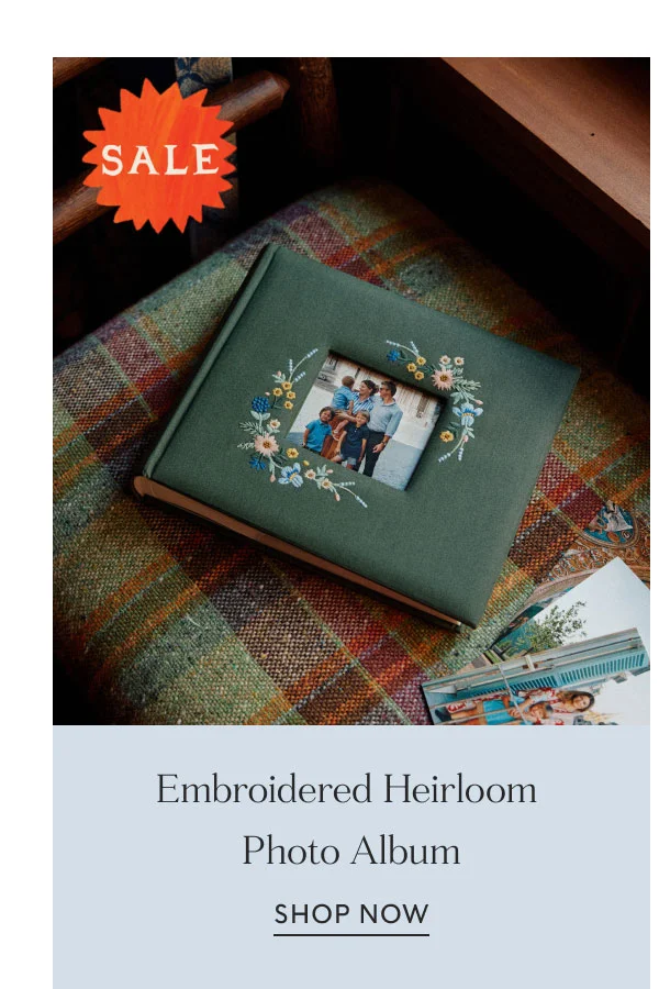 Embroidered Heirloom  Photo Album SHOP now