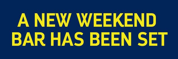 A NEW WEEKEND BAR HAS BEEN SET