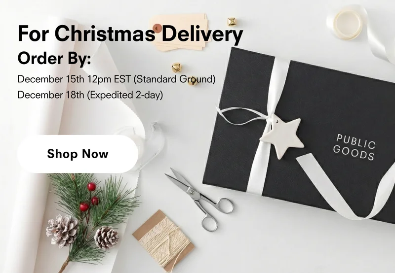 For Christmas delivery order by: Dec 15th 12pm EST (Standard Ground) and Dec 18th (Expedited 2-day)