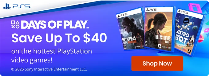 Save up to $40 on the hottest PlayStation Video Games! Shop Now