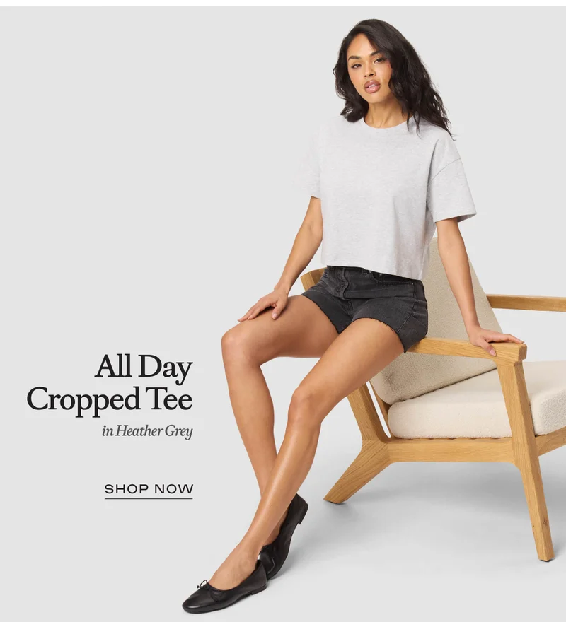 All Day Cropped Tee - Shop Now