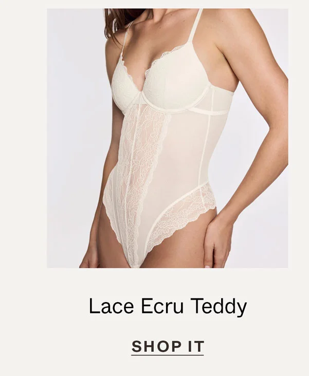 Lace Ecru Teddy