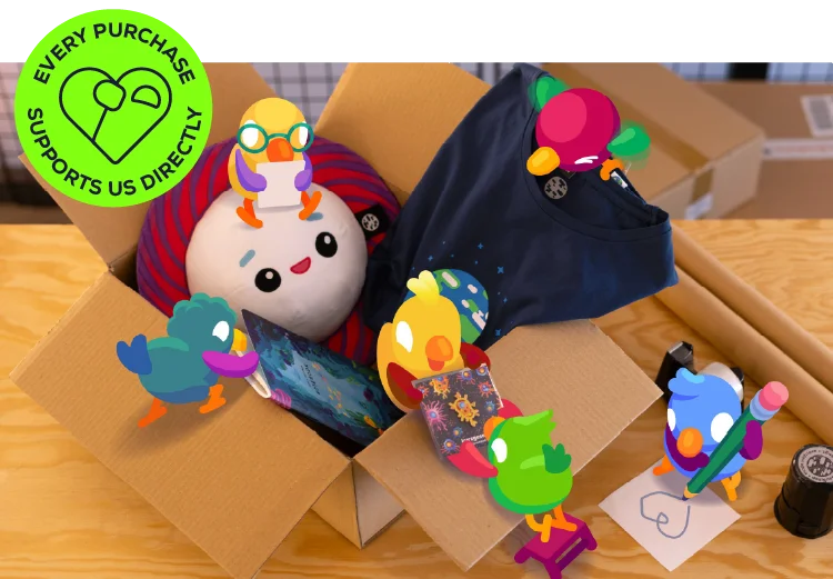 Every purchase supports kurzgesagt directly
