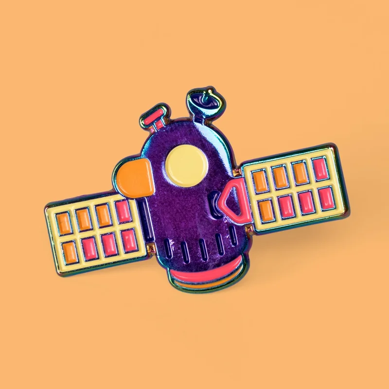 Image of Duck Satellite Enamel Pin