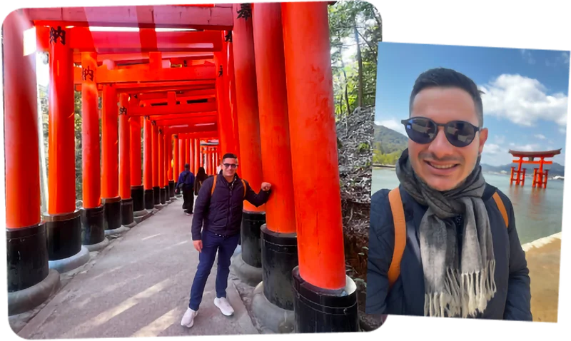 Alfred at Kyoto’s Fushimi Inari-Taisha.