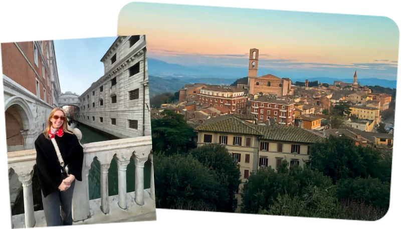 Ann Douglas Loft in Venice and an italian sunset