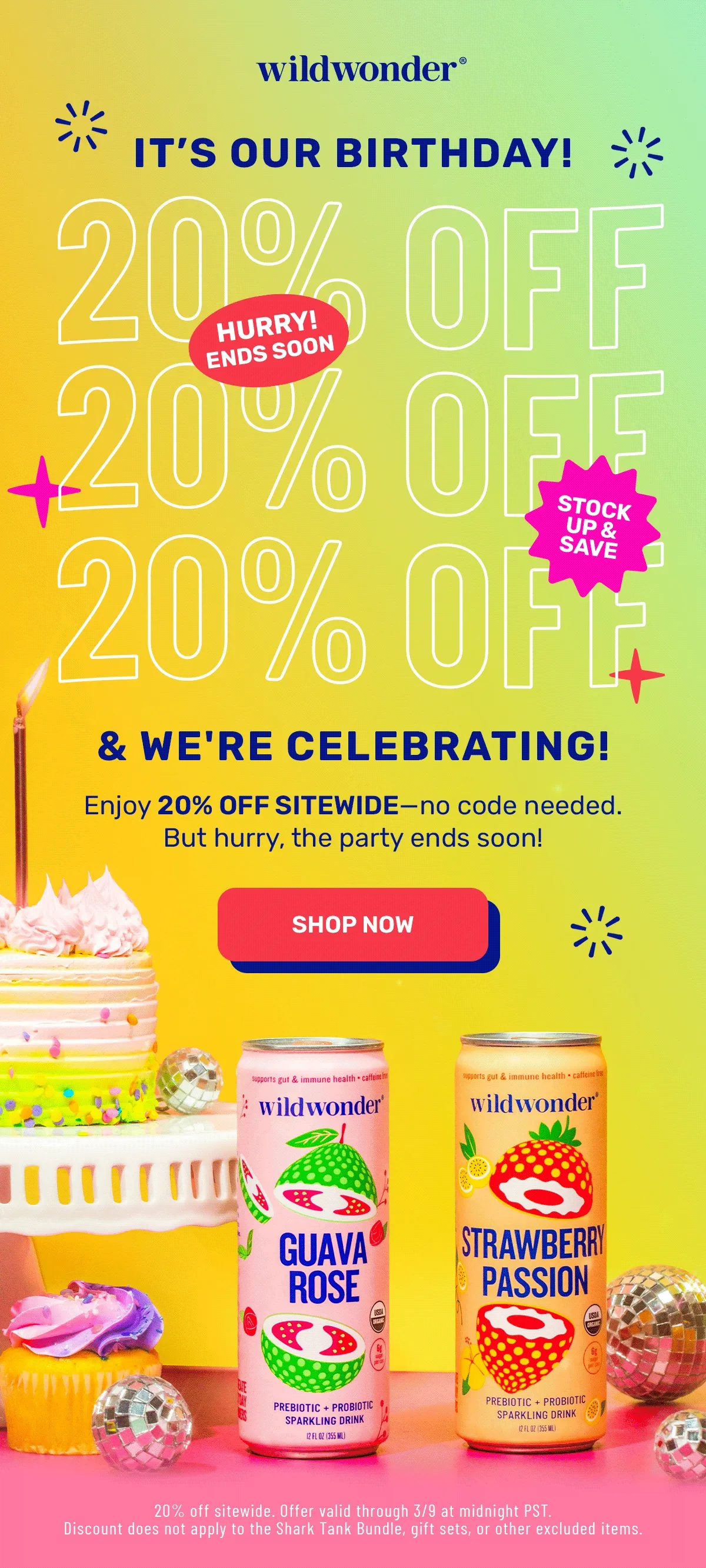Bday Sale! 20% Off