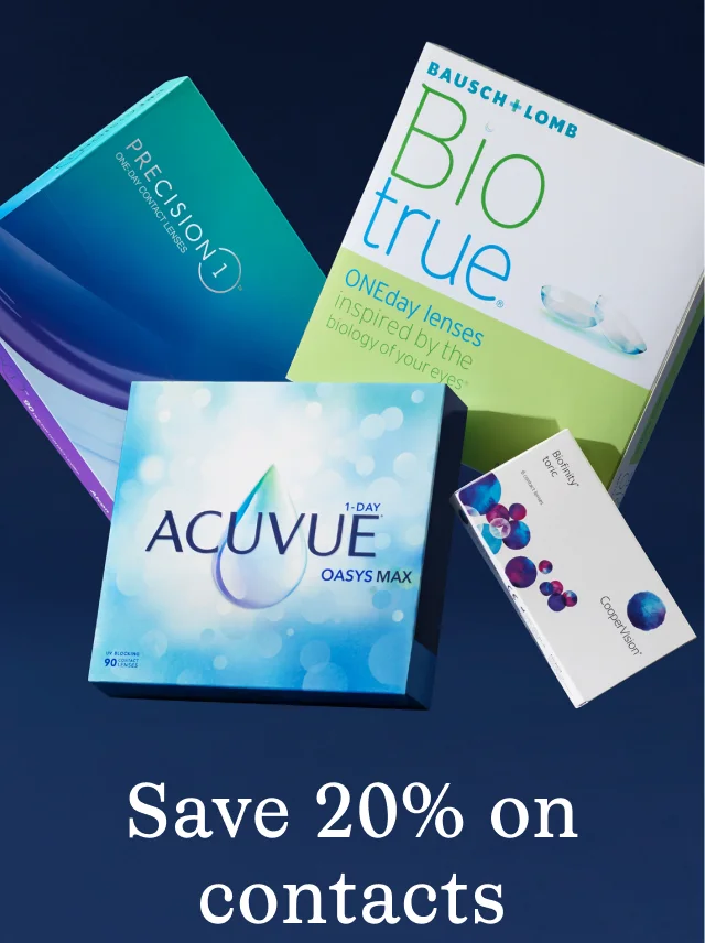 Save 20% on contacts Save 20% on contacts