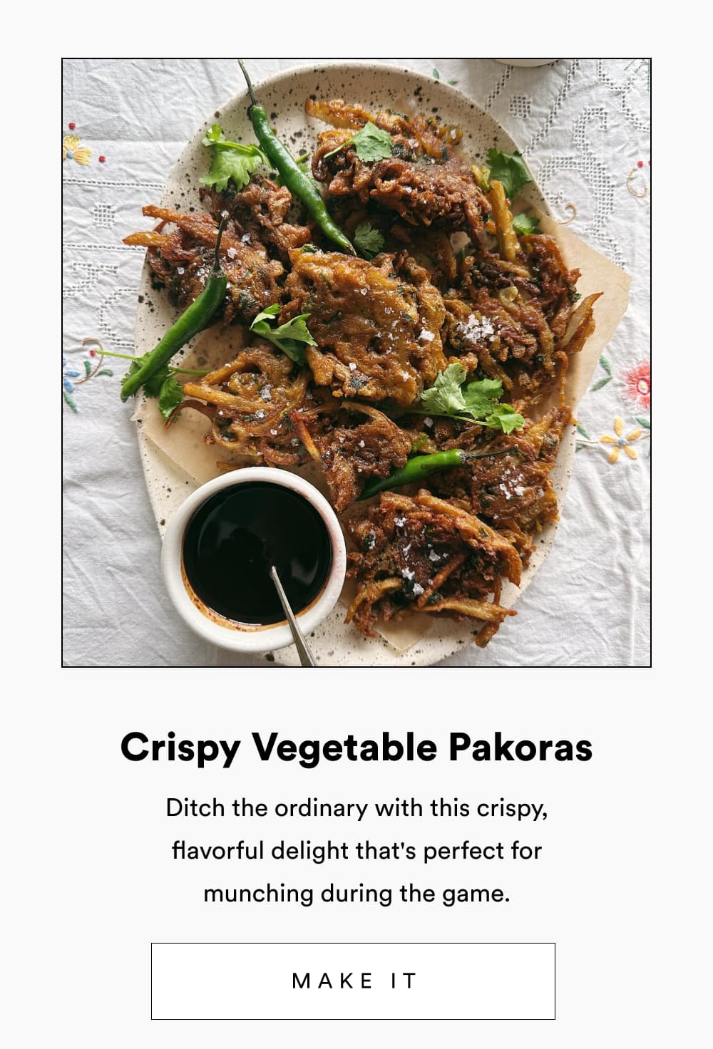 Crispy Vegetable Pakoras [ Make It ]