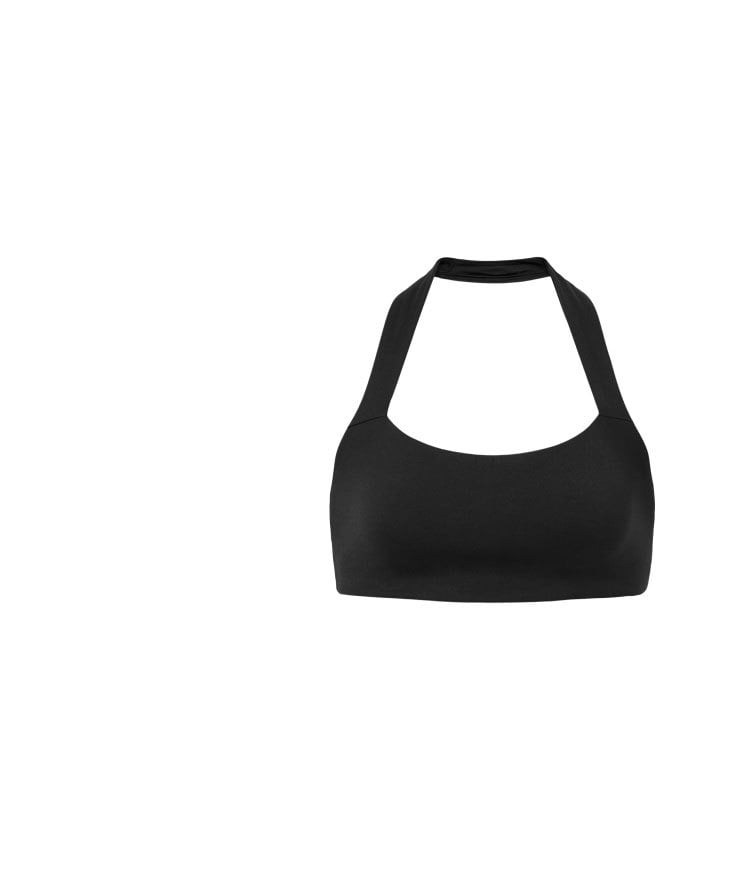 ALO Softsculpt Feel the Heat Halter Bra - black