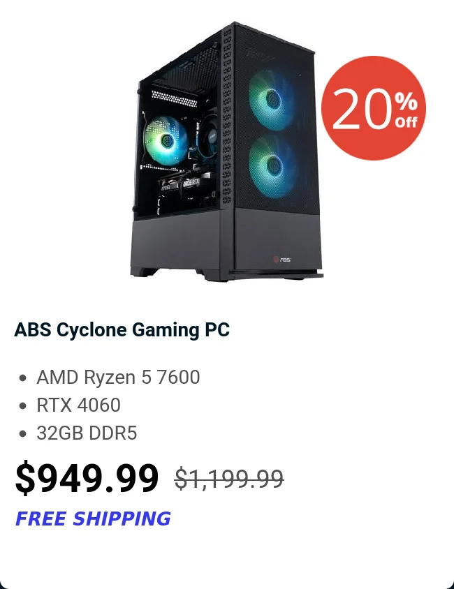 ABS Cyclone Gaming PC