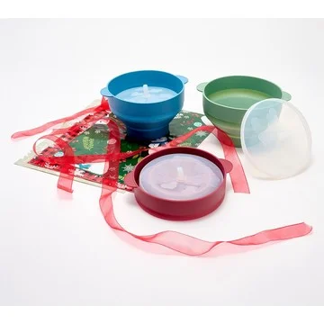 Ecolution Set of 3 Mini Silicone Popcorn Makers w/ Gift Bags
