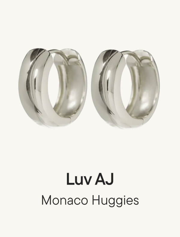Monaco Huggies in Silver Monaco Huggies in Silver