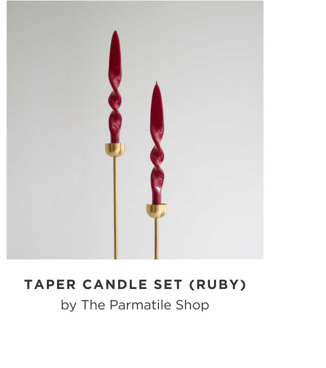 TAper Candle Set(Ruby)