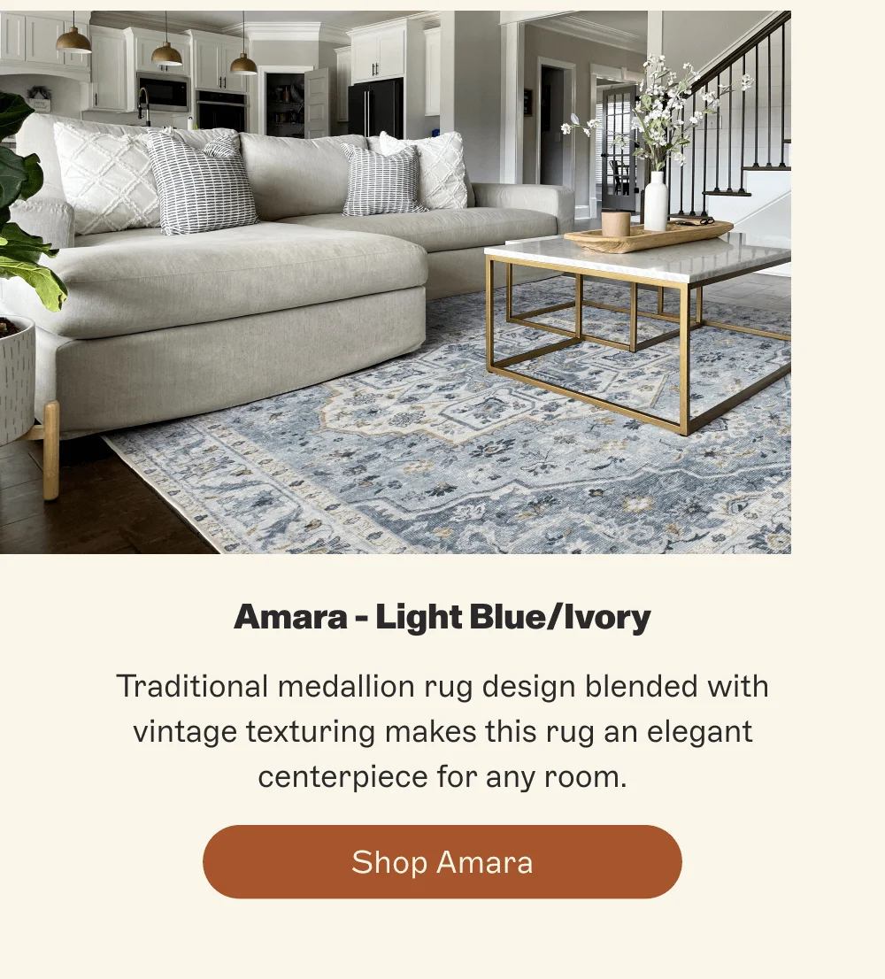 Amara - Light Blue/Ivory