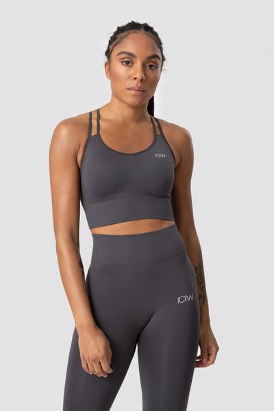 Image of Define Seamless Sports Bra Graphite