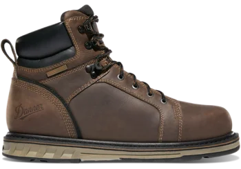 12537 - Steel Yard - Brown Steel Toe Wedge Hot - Men's sizing
