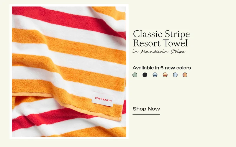 Classic Stripe Resort Towel - Shop Now