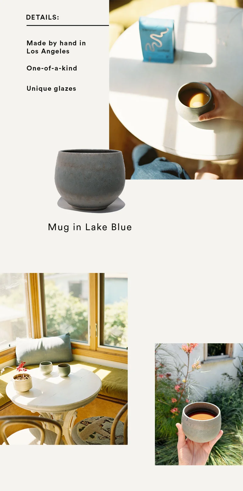 Victoria Morris Mug Lake Blue
