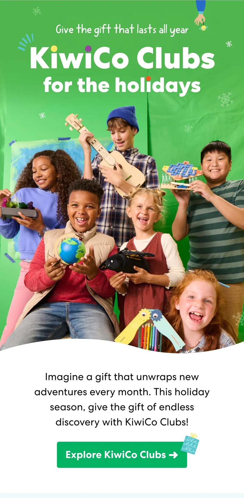 KiwiCo Clubs for the holidays