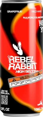 WILD HARE FLAVOR: GRAPEFRUIT DELTA-9 SELTZER - 10MG