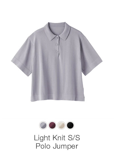 Shop Women's Light Knit Short Sleeve Polo Jumper