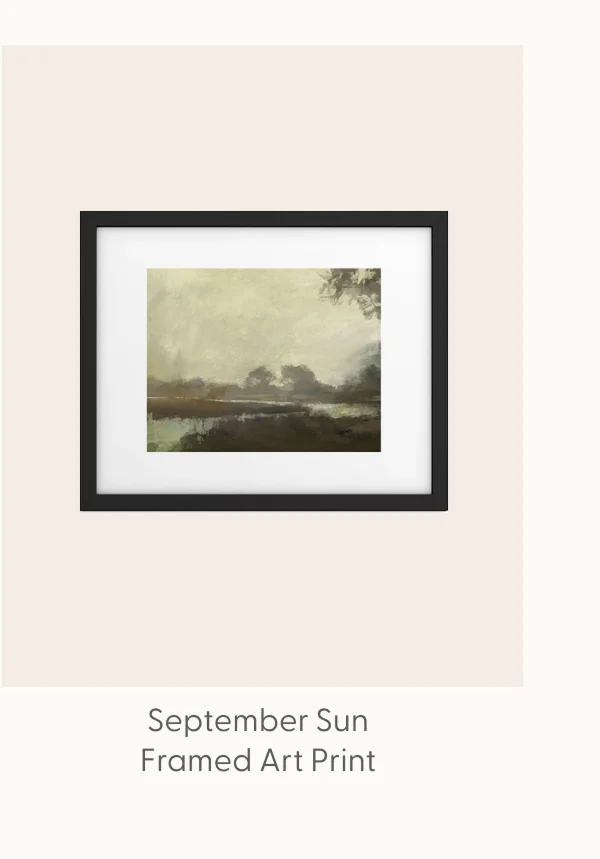 September Sun Framed Art Print