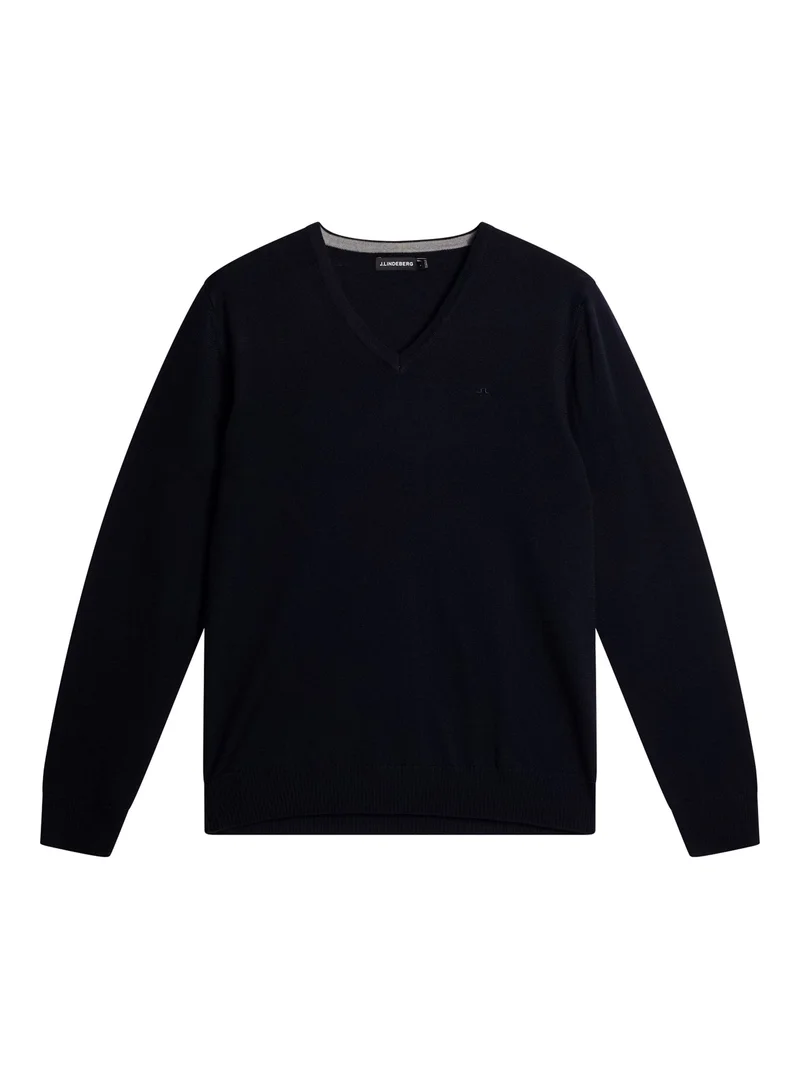 Image of Lymann Merino V-neck Sweater / Navy