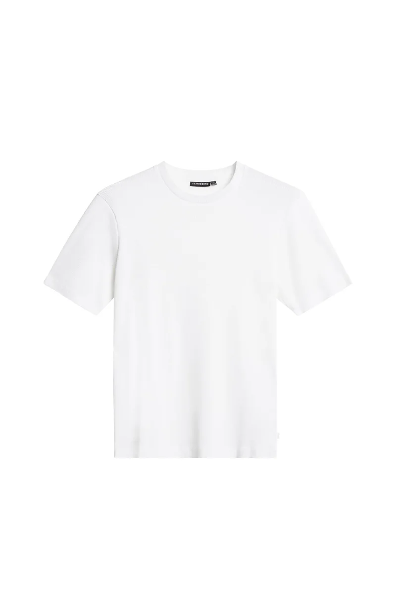 Image of Rob Slim Rib Tee / White
