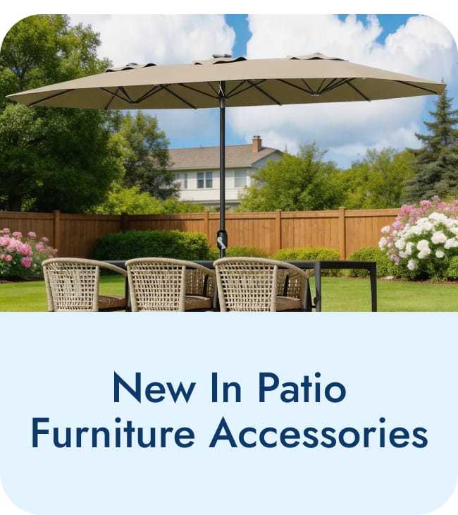 New in patio furniture accessories
