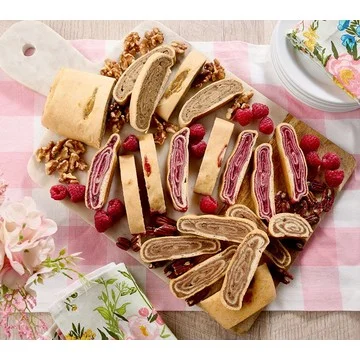 Butter Maid Bakery (3) 12oz Raspberry Jam and Nut Kolachi Pastries