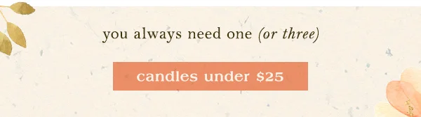 candles under $25