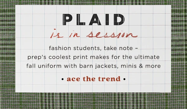 Shop plaid