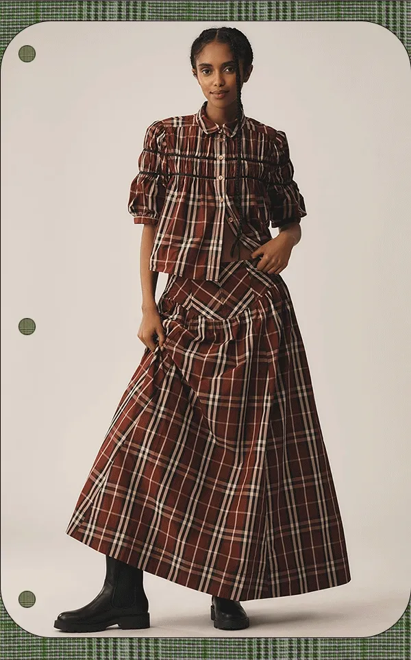 Plaid skirts