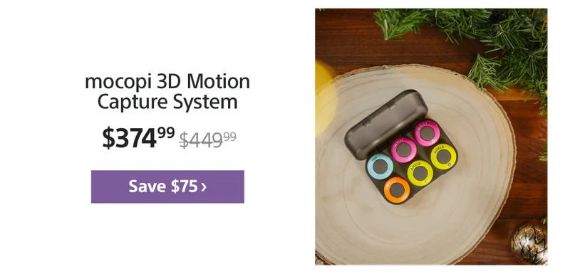 Save $75: mocopi 3D Motion Capture System