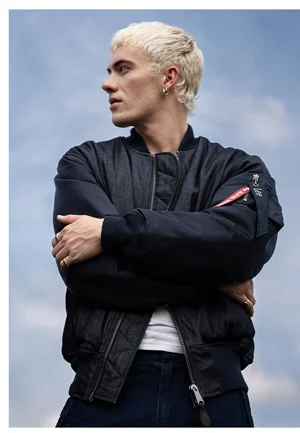 Men's Alpha x Lee Reversible MA-1 Bomber Jacket