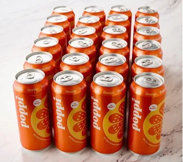 Poppi (24) 16 oz Jumbo Cans 5g Sugar Prebiotic Soda