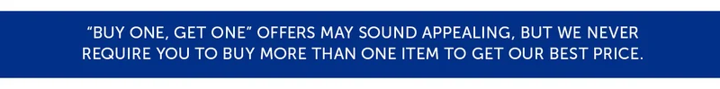 No Buy One Get Banner