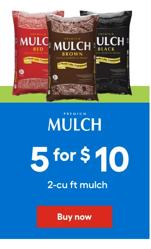 MULCH, 5 for $ 10, 2-cu ft mulch