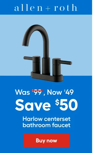 Allen_roth, Save $50, Harlow centerset bathroom faucet