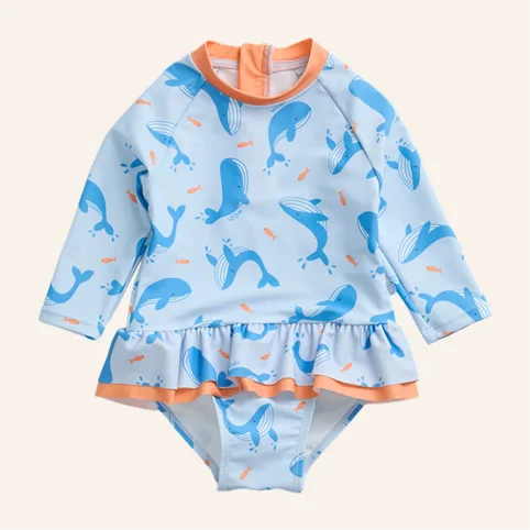 Whale Song Long Sleeve Swimsuit