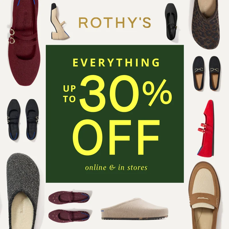 EVERYTHING UP TO 30% OFF Online & in stores.