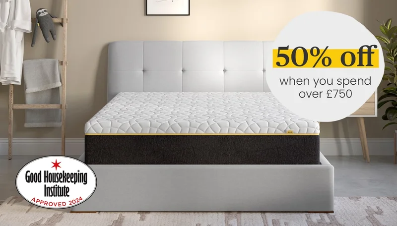 up to 50% off mattresses