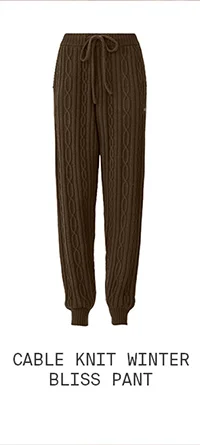 Cable Knit Winter BLiss Pant